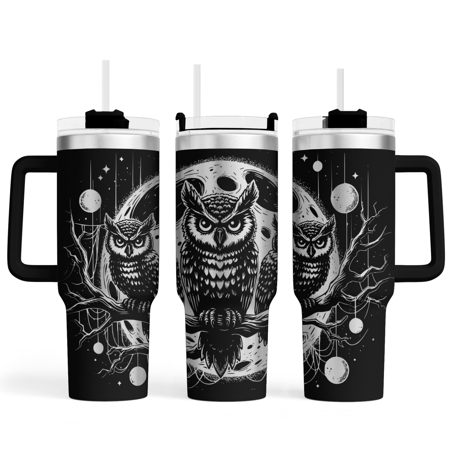 Tumbler mit Henkel "Eule"
