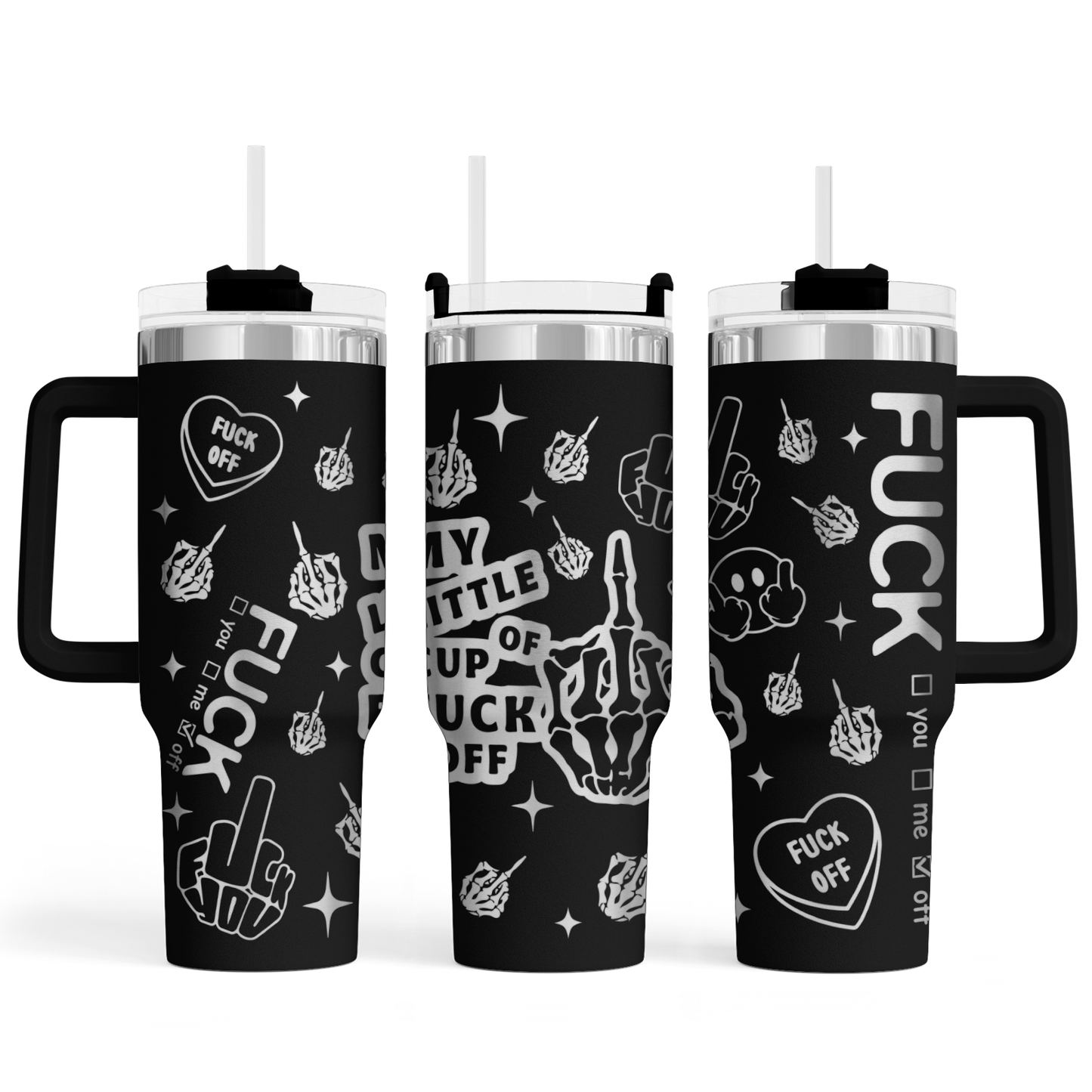 MAX-Tumbler mit Gravur "Fuck" - Emmilous