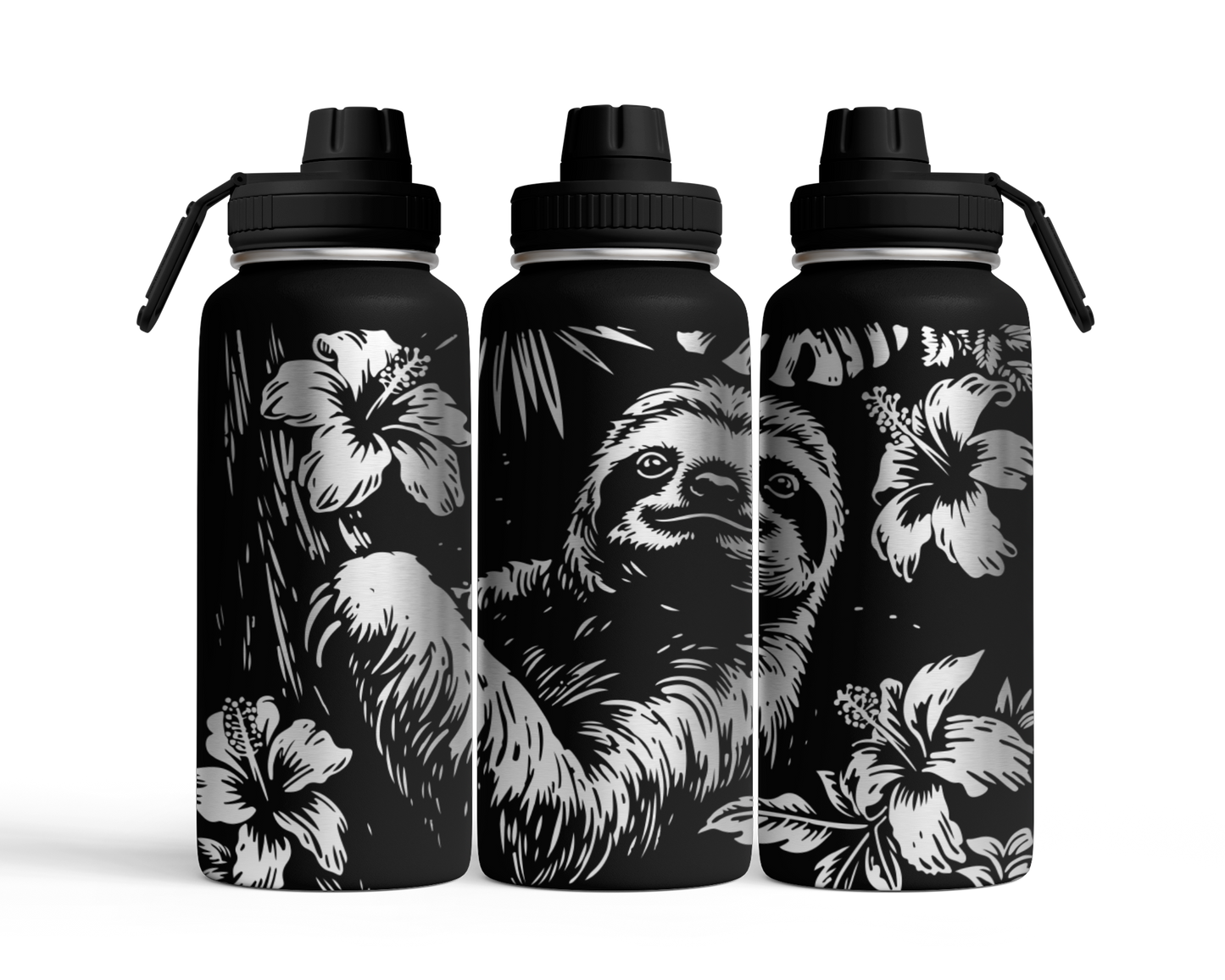 Tumbler mit Schraubverschluss (950ml) "Faultier"
