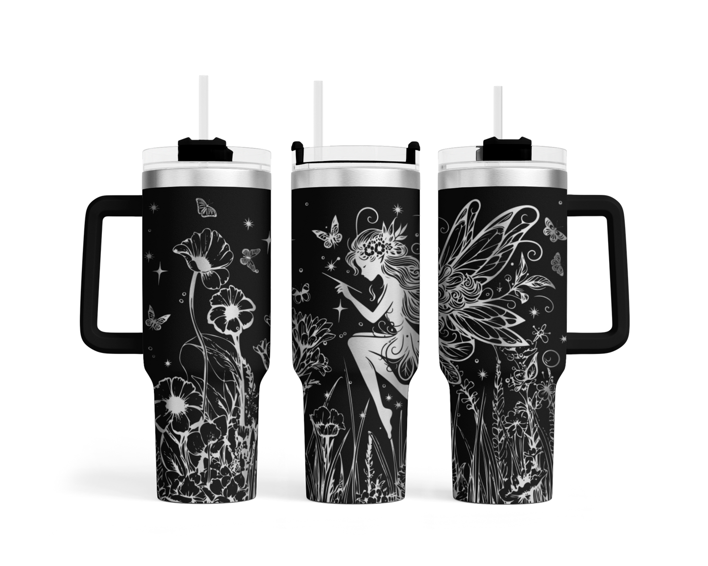 Tumbler mit Henkel "Fee"