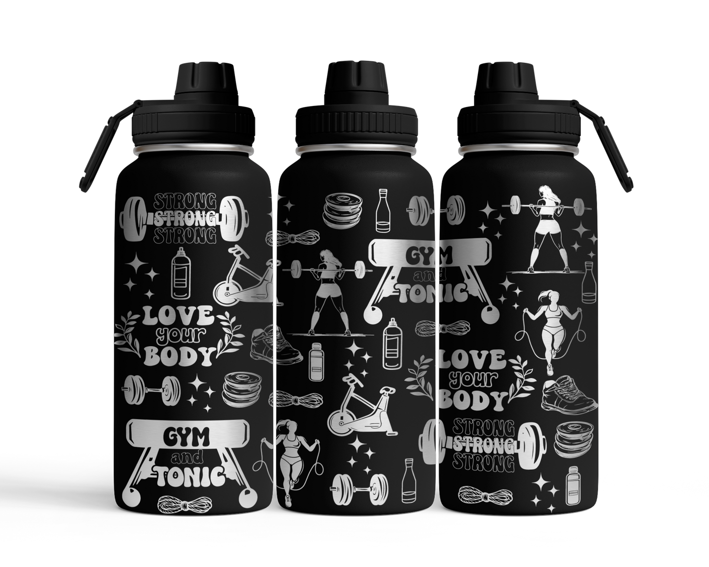 Tumbler mit Schraubverschluss (950ml) "Gym"