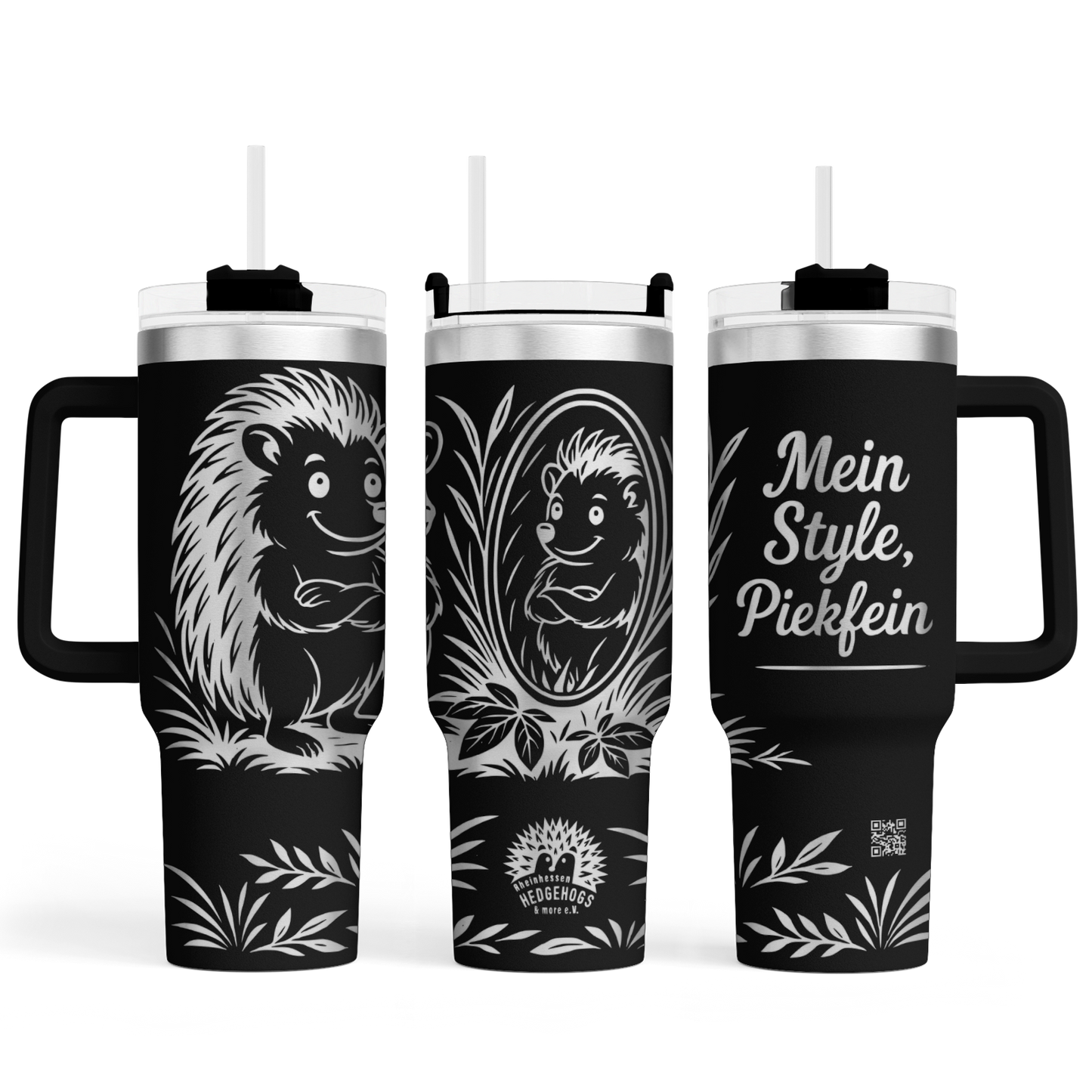 MAX-Tumbler mit Gravur (1.2l)"Igel für Rheinhessen Hedgehogs"