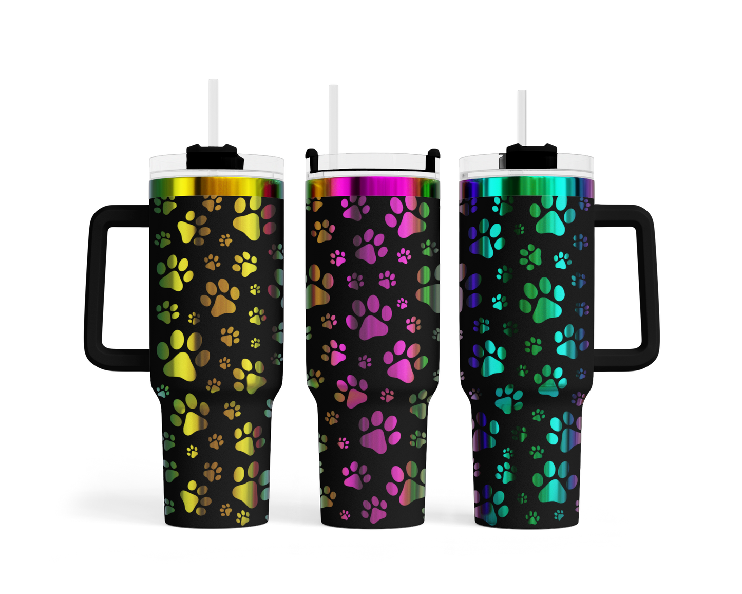 MAX-Tumbler mit Gravur "Pfoten"