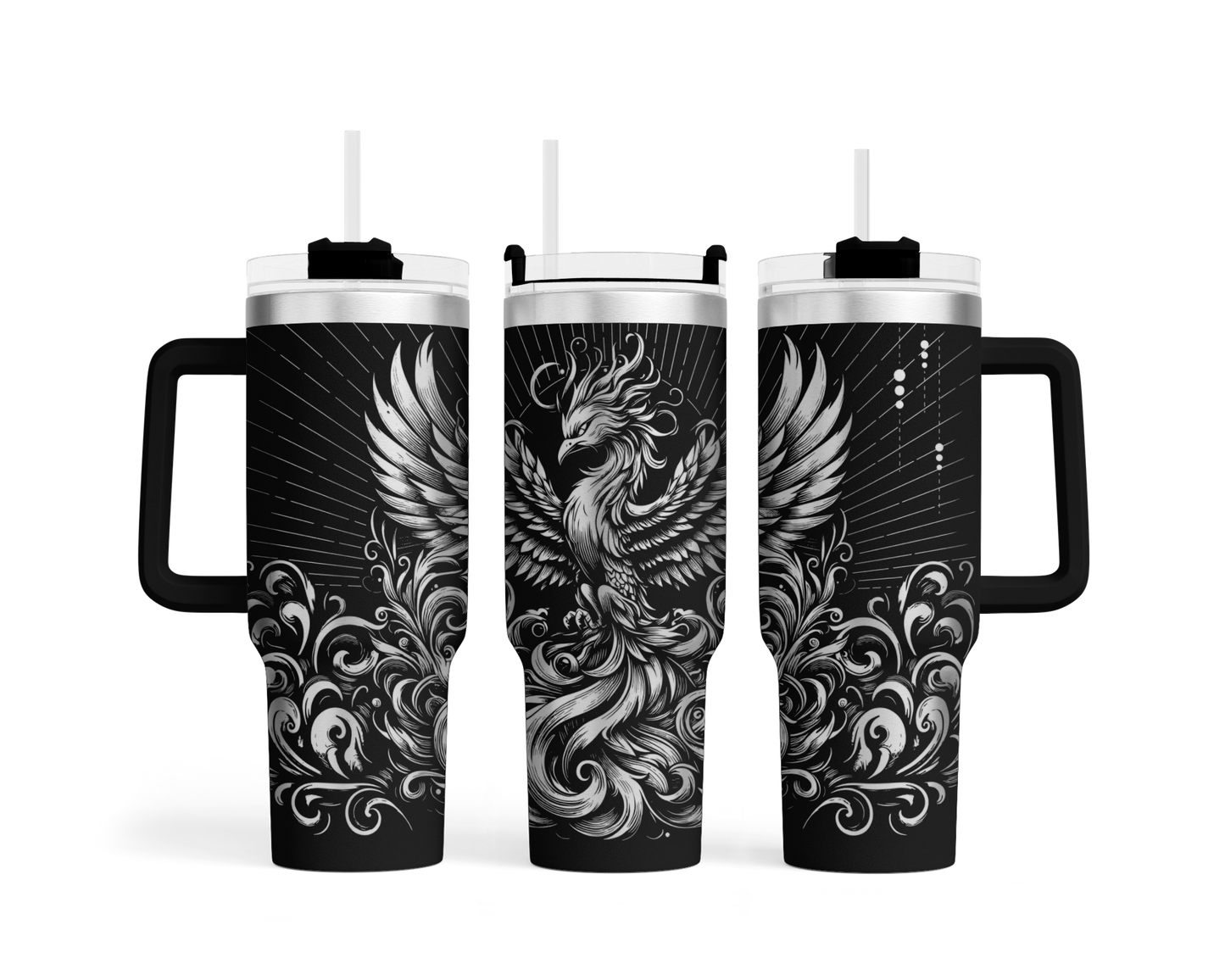 Tumbler mit Henkel "Phönix"