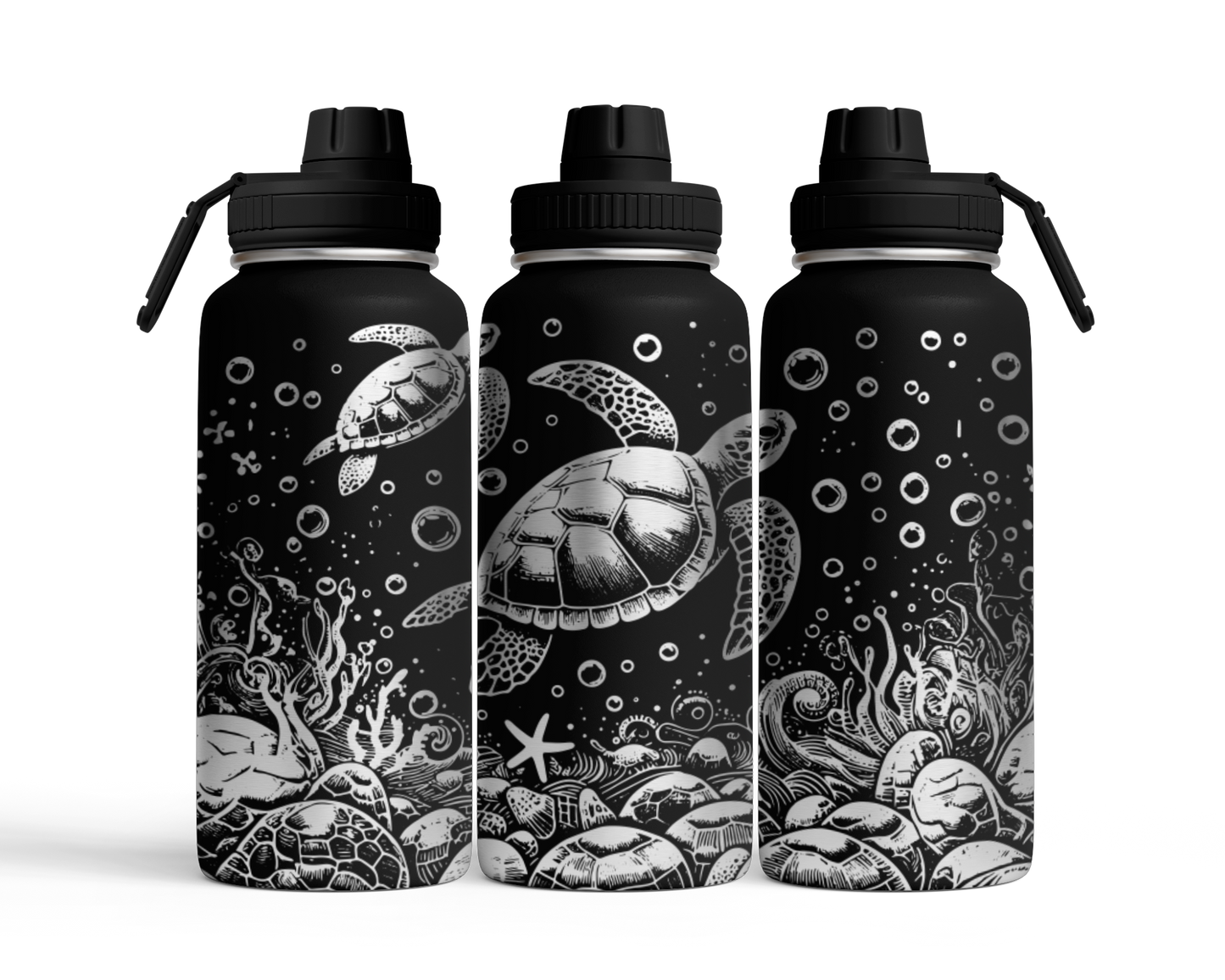 Tumbler mit Schraubverschluss (950ml) "Schildkröte"