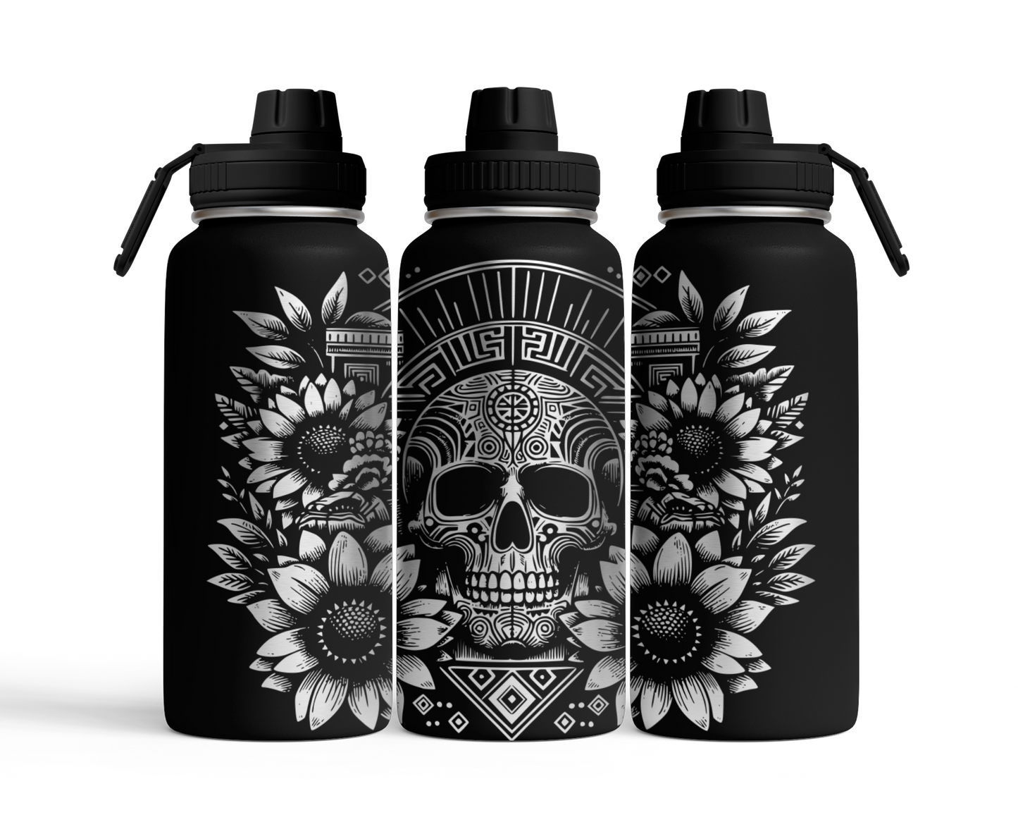 Tumbler mit Schraubverschluss (950ml) "Skull"