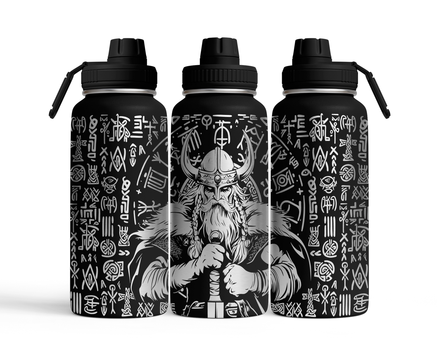 Tumbler mit Schraubverschluss (950ml) "Wikinger"