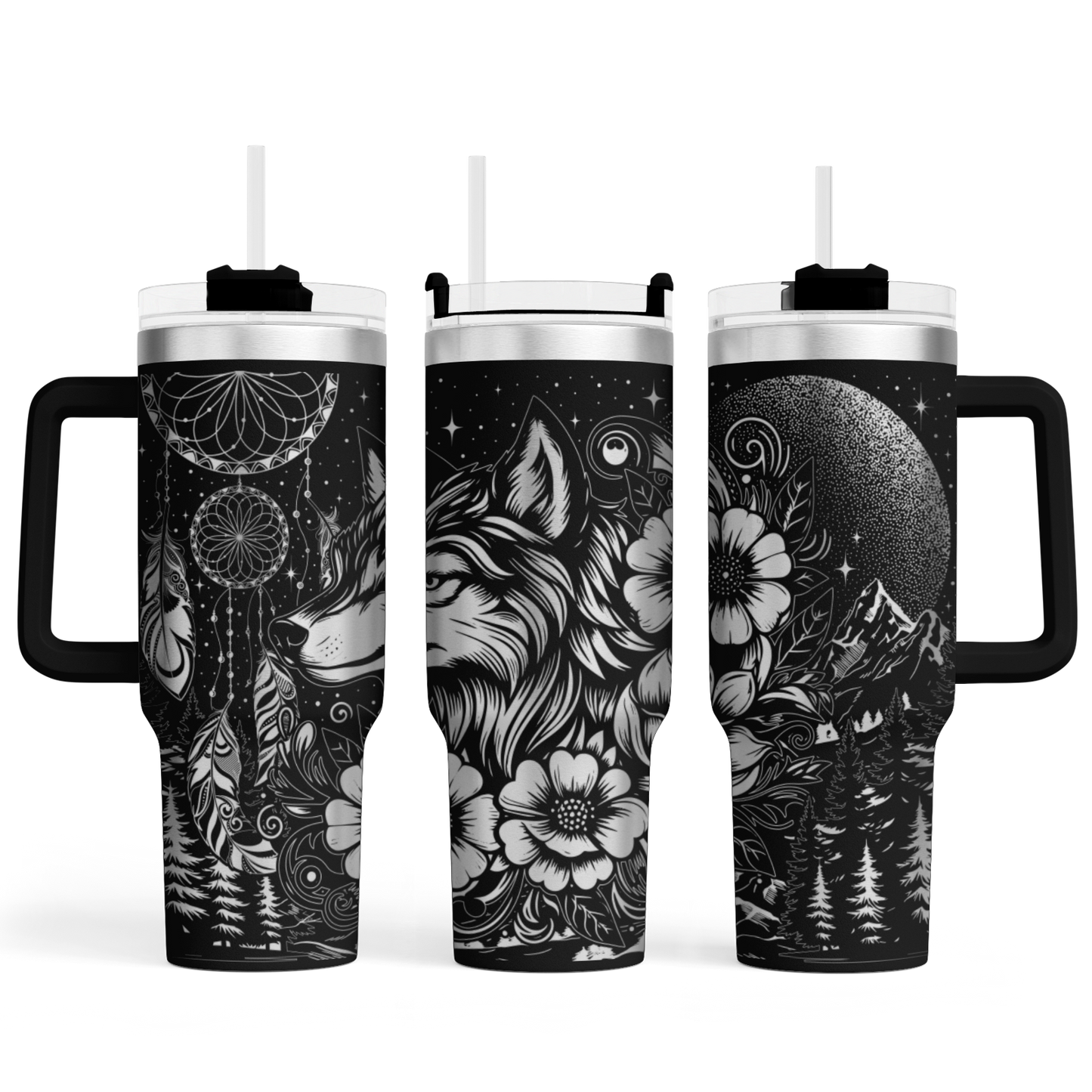 MAX-Tumbler mit Gravur "Wolf" - Emmilous
