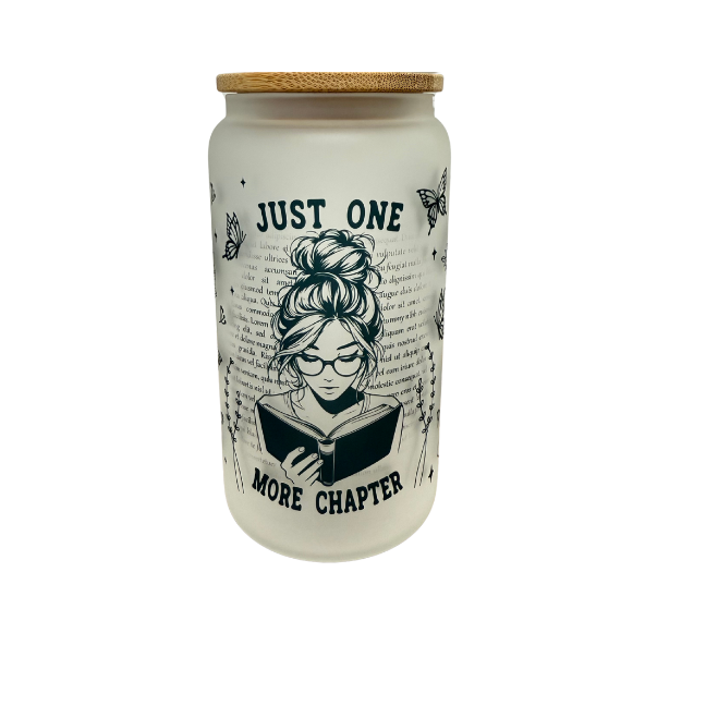 Glas "Just one more Chapter" - Emmilous