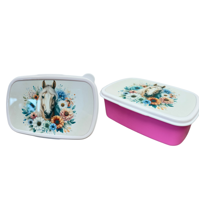 Lunchbox mit Mittelsteg "Pferde-Motiv" - Emmilous