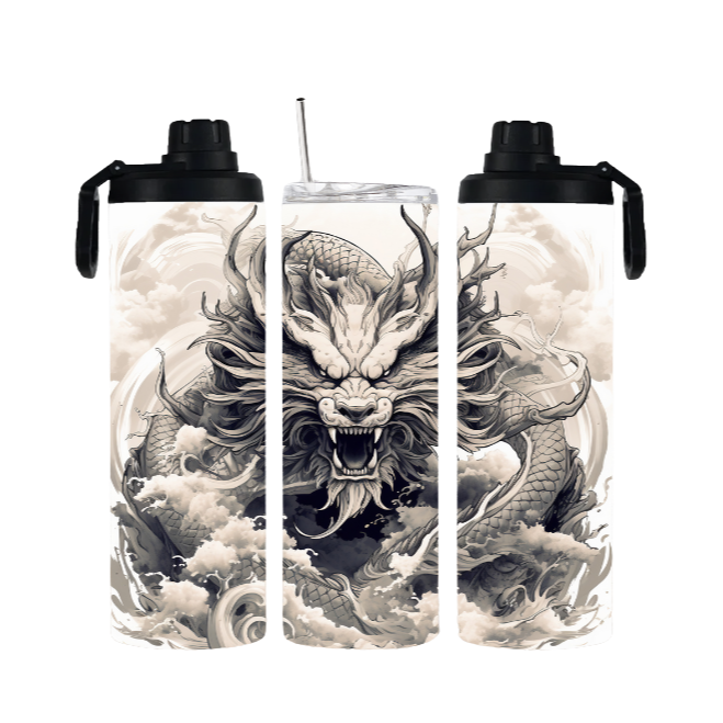 Tumbler mit Schraubverschluss "Drache" - Emmilous