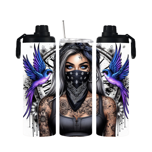 Tumbler mit Schraubverschluss "Bird Girl" - Emmilous