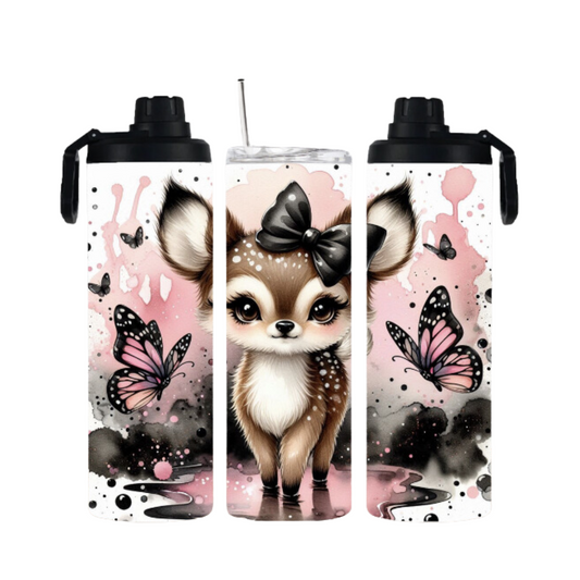 Tumbler mit Schraubverschluss "Reh" - Emmilous