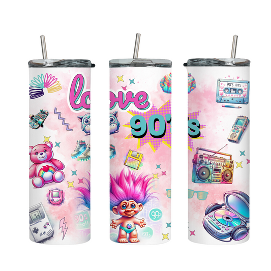 Tumbler mit Steckdeckel "90er" - Emmilous