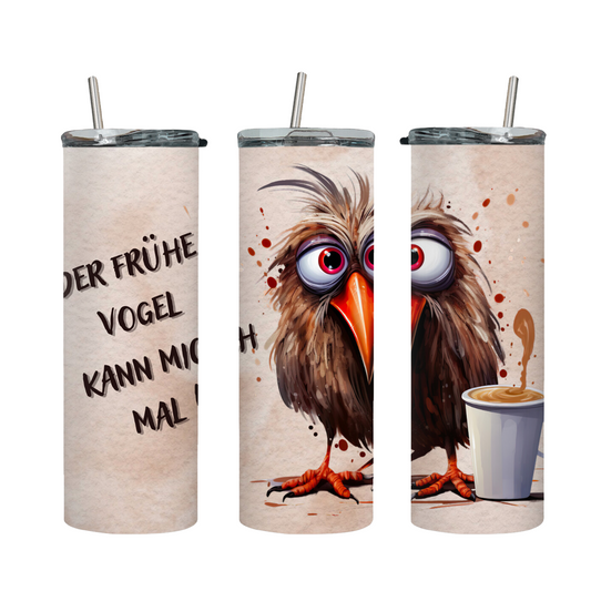 Tumbler mit Steckdeckel "Vogel" - Emmilous