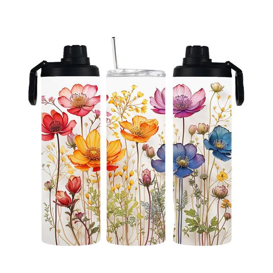 Tumbler mit Schraubverschluss "Wildblumen" - Emmilous