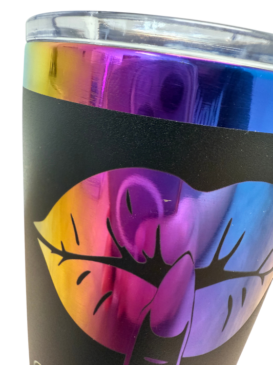 Tumbler mit Gravur (590ml) "Mittelfinger-Modus"