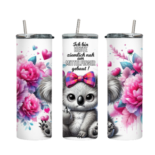 Tumbler mit Steckdeckel "FU Koala" - Emmilous