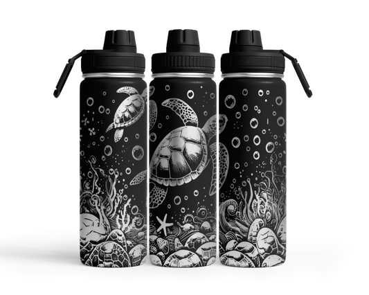 Tumbler mit Schraubverschluss (710 ml)  "Schildkröte"
