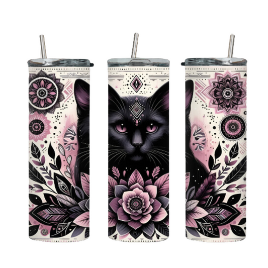 Tumbler mit Steckdeckel "Katze" - Emmilous