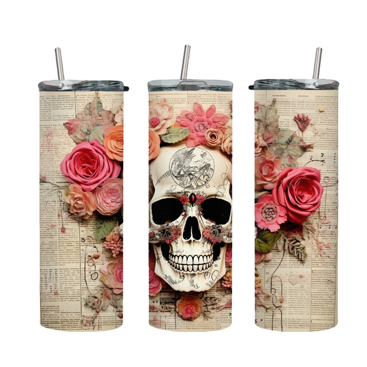 Tumbler mit Steckdeckel "Skull" - Emmilous