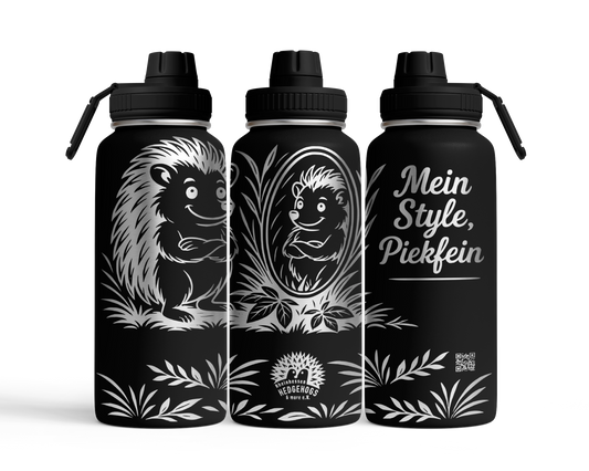 Tumbler mit Schraubverschluss (950ml) "Igel für Rheinhessen Hedgehogs"