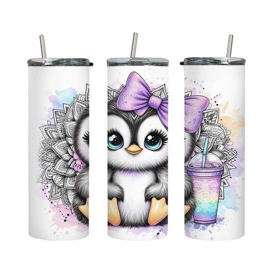 Tumbler mit Steckdeckel "Pinguin" - Emmilous