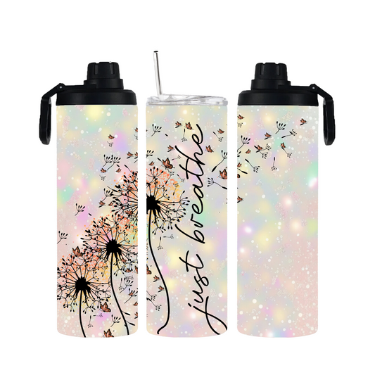 Tumbler mit Schraubverschluss "Just breathe" - Emmilous