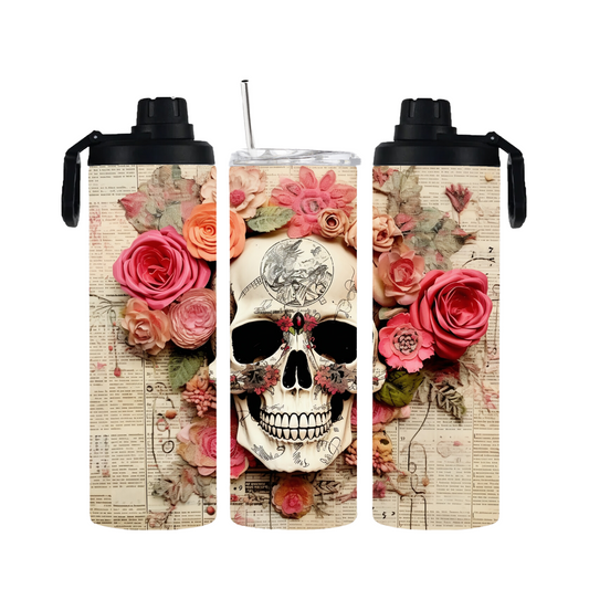 Tumbler mit Schraubverschluss "Skull" - Emmilous