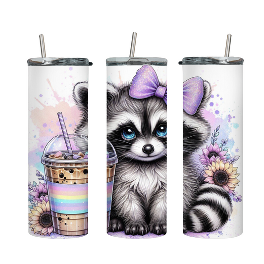 Tumbler mit Steckdeckel "Waschbär" - Emmilous