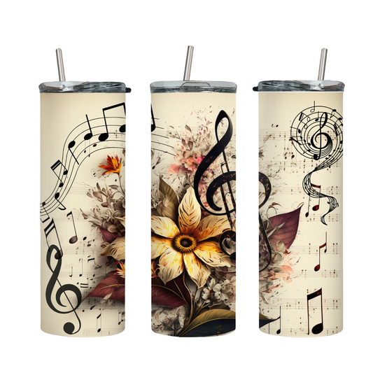 Tumbler mit Steckdeckel "Musik" - Emmilous