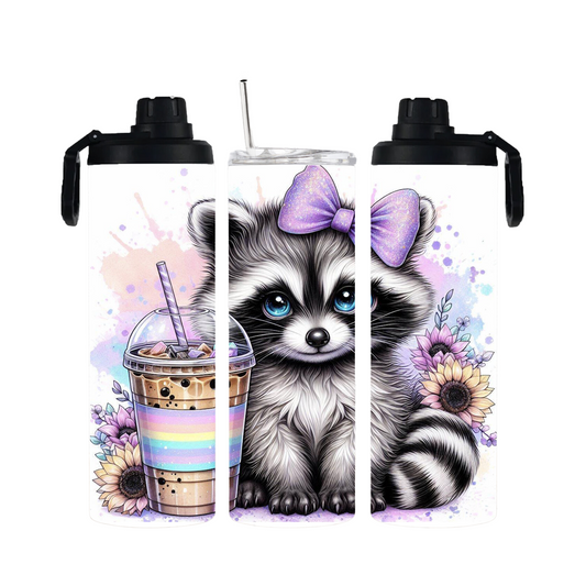 Tumbler mit Schraubverschluss "Waschbär" - Emmilous