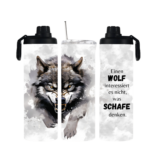 Tumbler mit Schraubverschluss "Wolf" - Emmilous