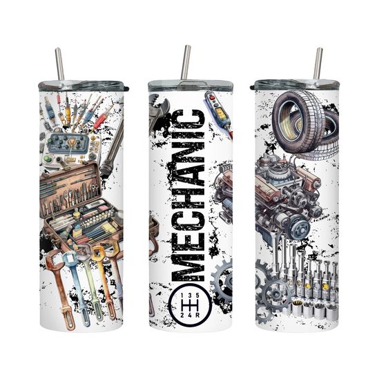 Tumbler mit Steckdeckel "Mechanik" - Emmilous