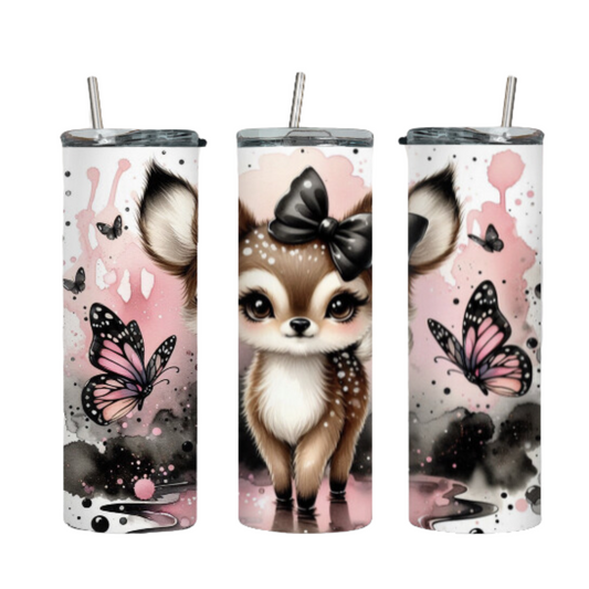 Tumbler mit Steckdeckel "Reh" - Emmilous