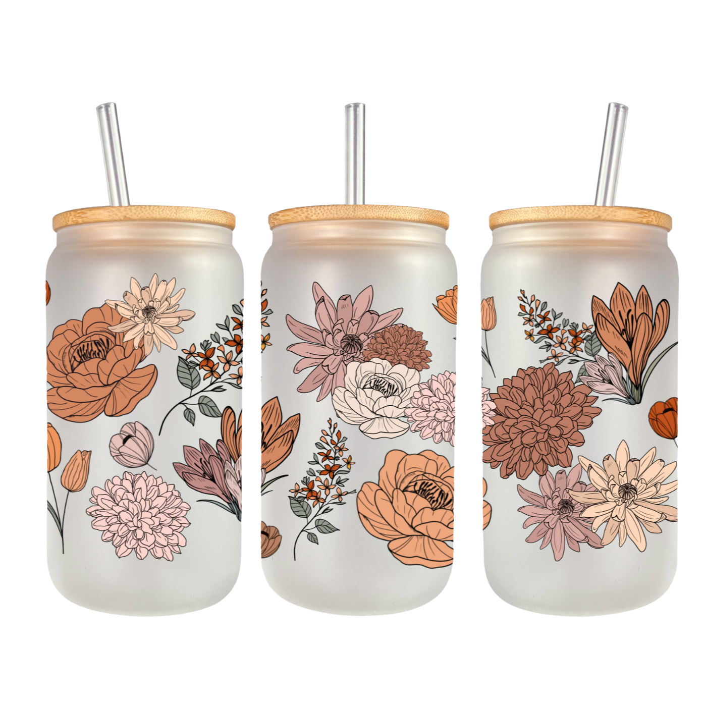 Glas "Wildblumen"