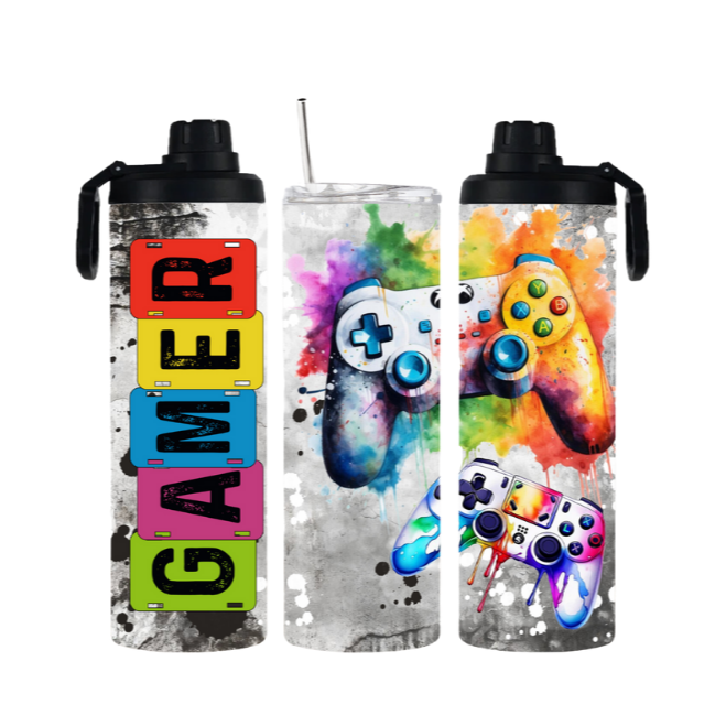 Tumbler mit Schraubverschluss "Gamer" - Emmilous