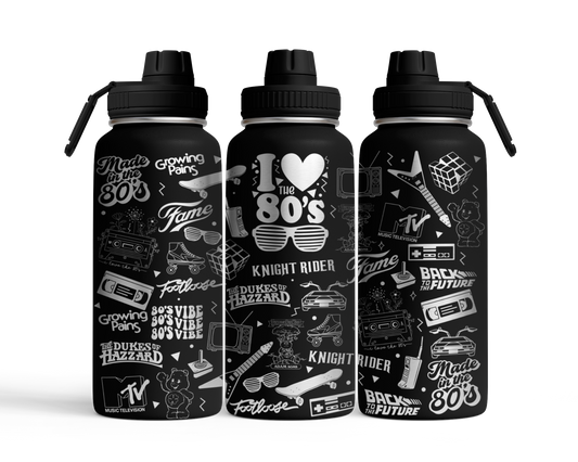 Tumbler mit Schraubverschluss (950ml) "80er"