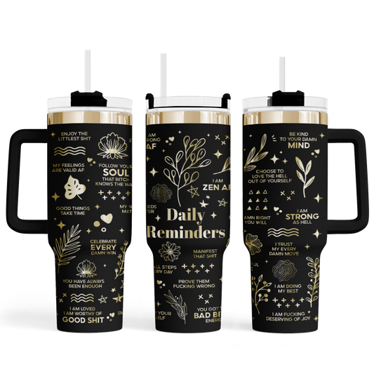 MAX-Tumbler mit Gravur "Daily Reminders"