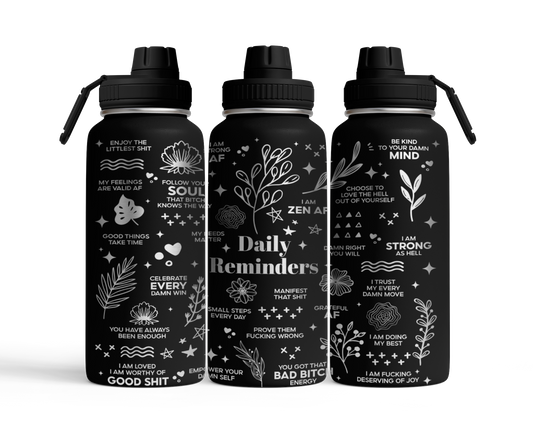 Tumbler mit Schraubverschluss (950ml) "Daily Reminders"