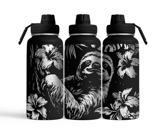 Tumbler mit Schraubverschluss (950ml) "Faultier"