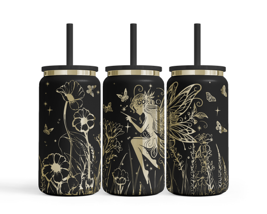Tumbler mit Strohhalm "Fee"