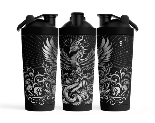 Fitness Shaker mit Gravur "Phönix"