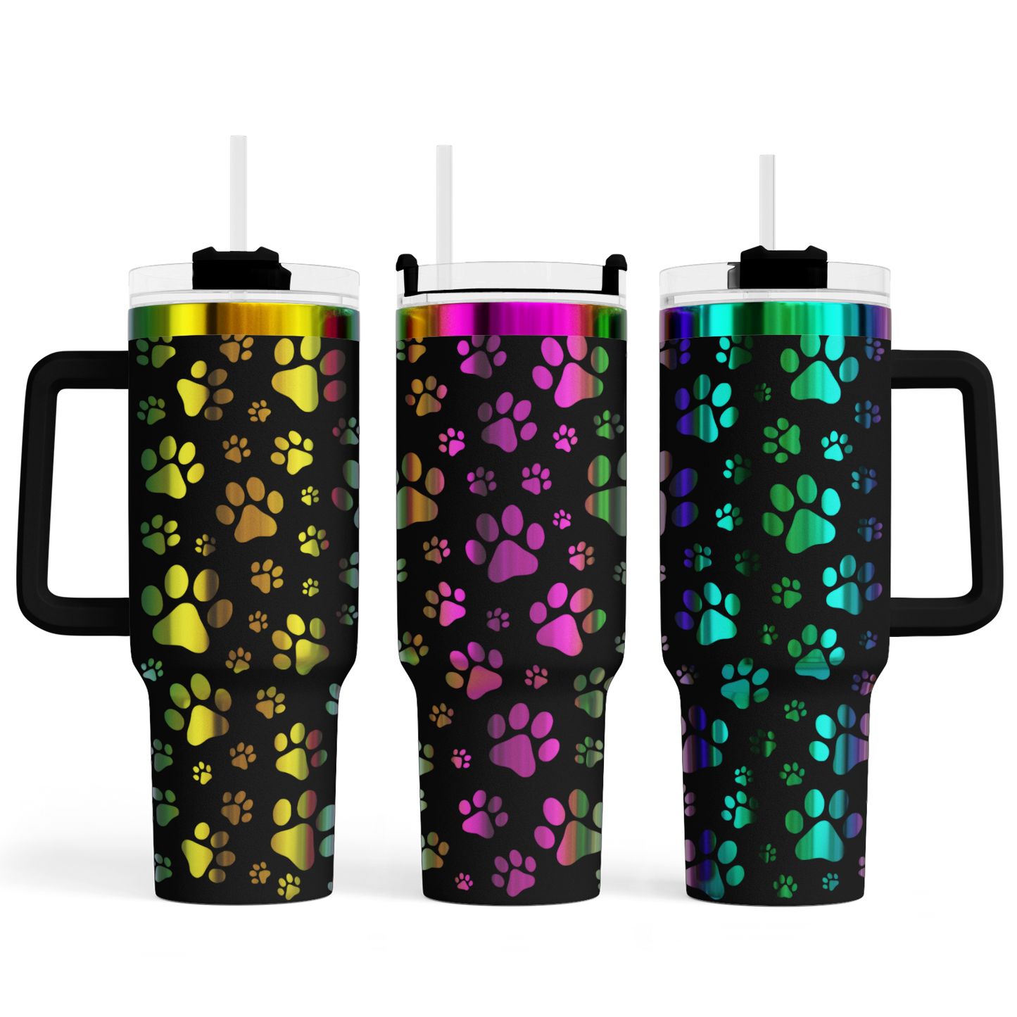 MAX-Tumbler mit Gravur "Pfoten"