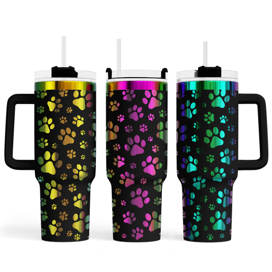 MAX-Tumbler mit Gravur "Pfoten"
