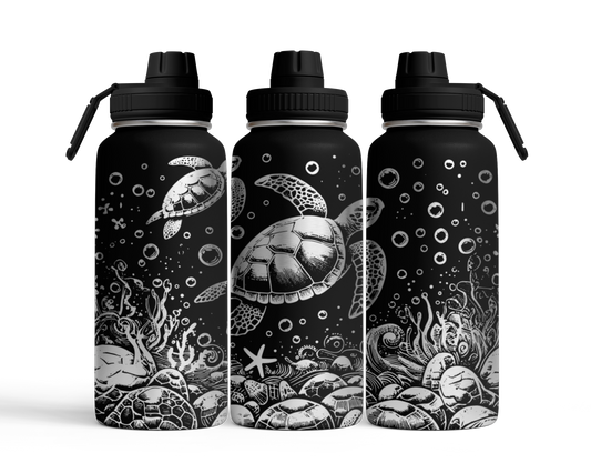 Tumbler mit Schraubverschluss (950ml) "Schildkröte"