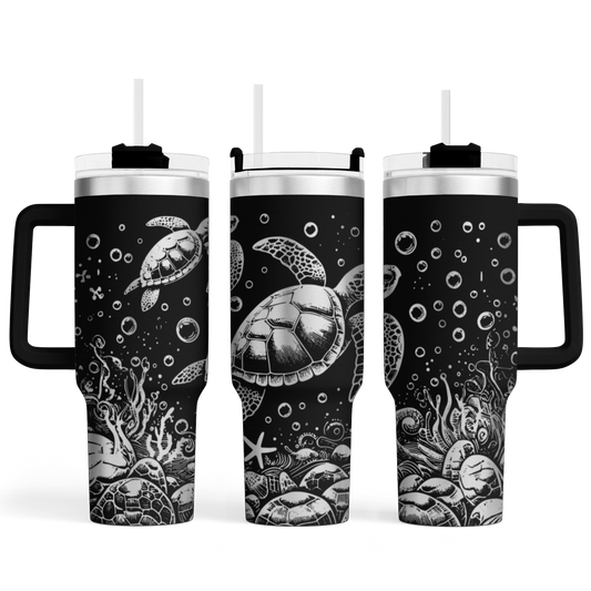 MAX-Tumbler mit Gravur "Schildkröte"