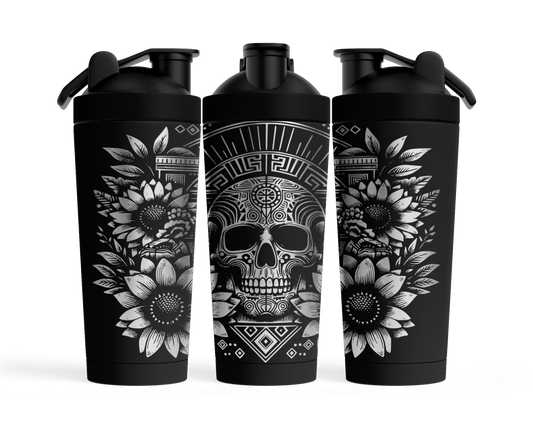 Fitness Shaker mit Gravur "Skull"