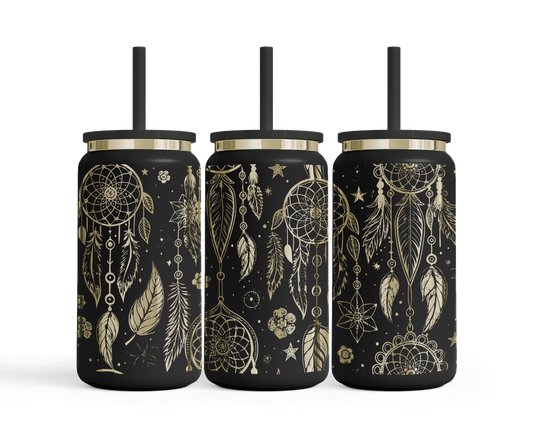 Tumbler mit Strohhalm "Traumfänger"